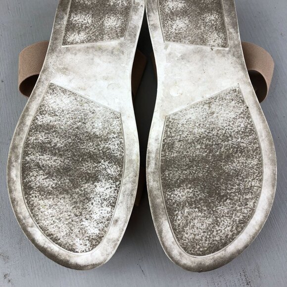 Steve Madden Women's Size 7.5 Azzurra Natural Tan Open Toe Ankle Strap Sandals - Picture 11 of 14